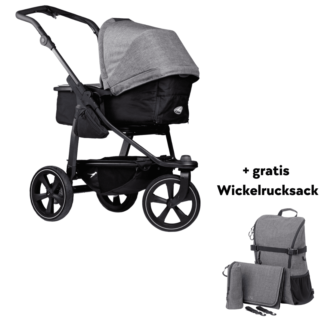 TFK Mono 2 Kombikinderwagen inkl. gratis Wickelrucksack Luftkammerräder Premium Grau – TFK Mono 2 Kombikinderwagen inkl. gratis Wickelrucksack Luftkammerräder Premium Grau bei babybrands.de kaufen ✓ sicher, einfach & bequem online bestellen ✓